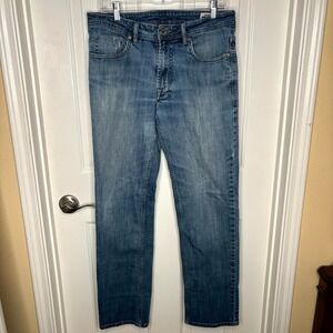 Buffalo David Bitton Jackson X Straight Stretch Denim Jeans Mens 32x32 Blue